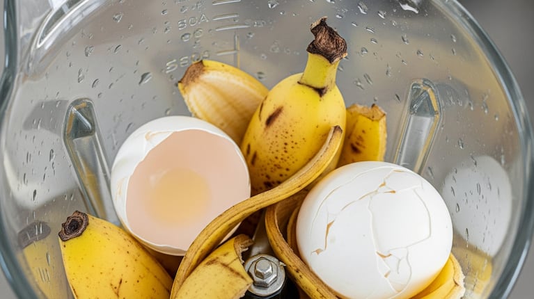Miješanje kore od banane i jaja: zašto je prikladno i što služi.